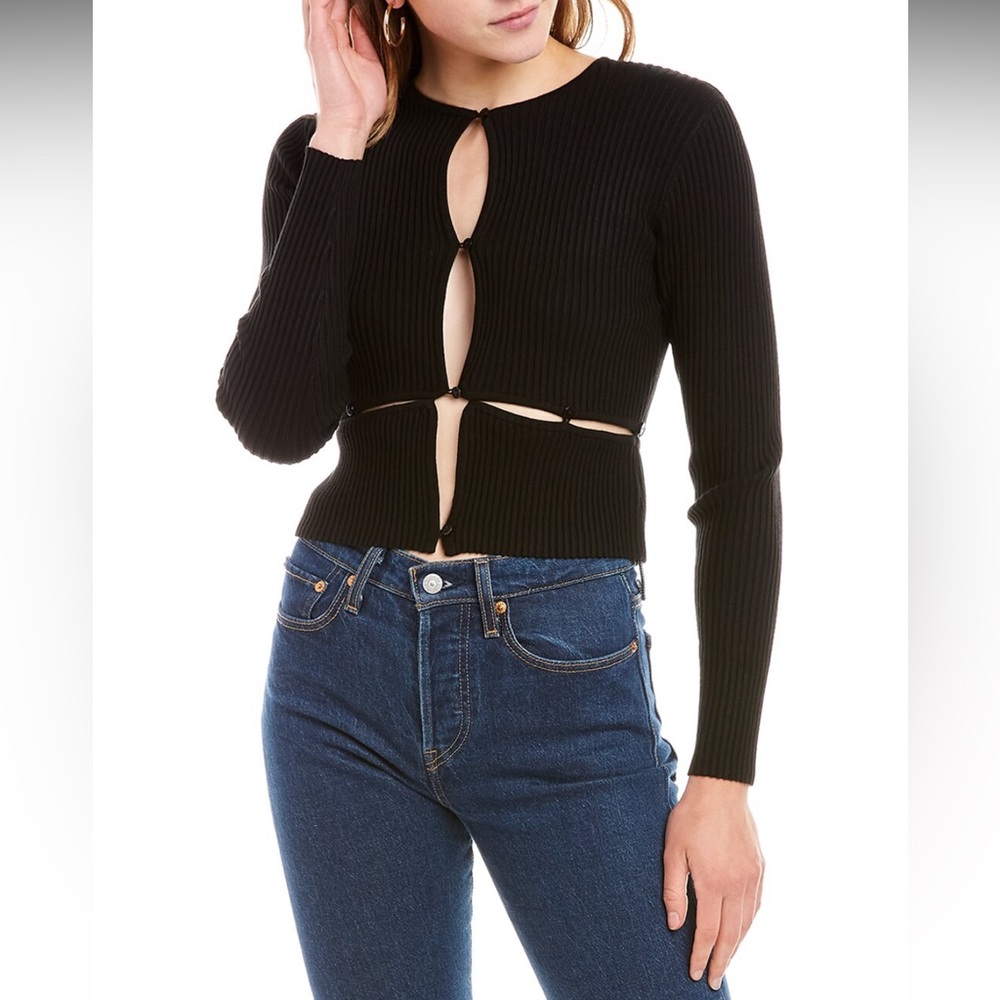 findersKEEPERS Black Button Top